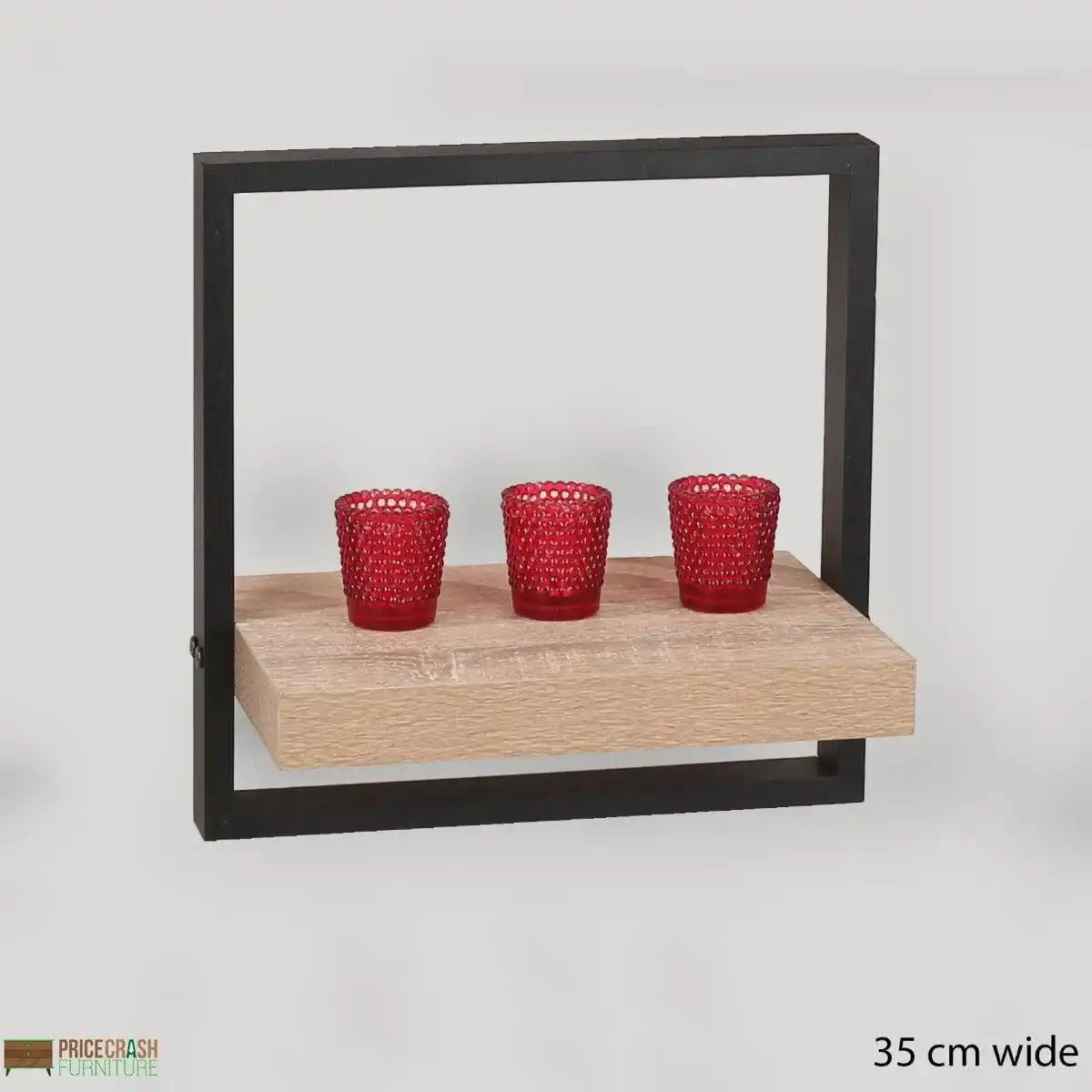 Nova Medium Framed Floating Wall Shelf Kit by Core - Price Crash Furniture