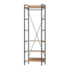 Claire Bedroom Open Wardrobe with 4 Shelves in Riviera Oak - Price Crash Furniture