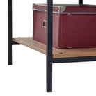 Claire Bedroom Open Wardrobe with 4 Shelves in Riviera Oak - Price Crash Furniture