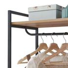 Claire Bedroom Open Wardrobe with 4 Shelves in Riviera Oak - Price Crash Furniture