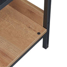 Claire Bedroom Open Wardrobe 3 Shelves in Riviera Oak - Price Crash Furniture