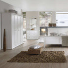Paris 4 Drawer Chest of Drawers In White - Price Crash Furniture