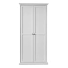 Paris Wardrobe with 2 Doors In White - Price Crash Furniture