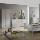 Paris Wardrobe with 2 Doors In White - Price Crash Furniture