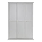Paris Wardrobe With 3 Doors In White - Price Crash Furniture