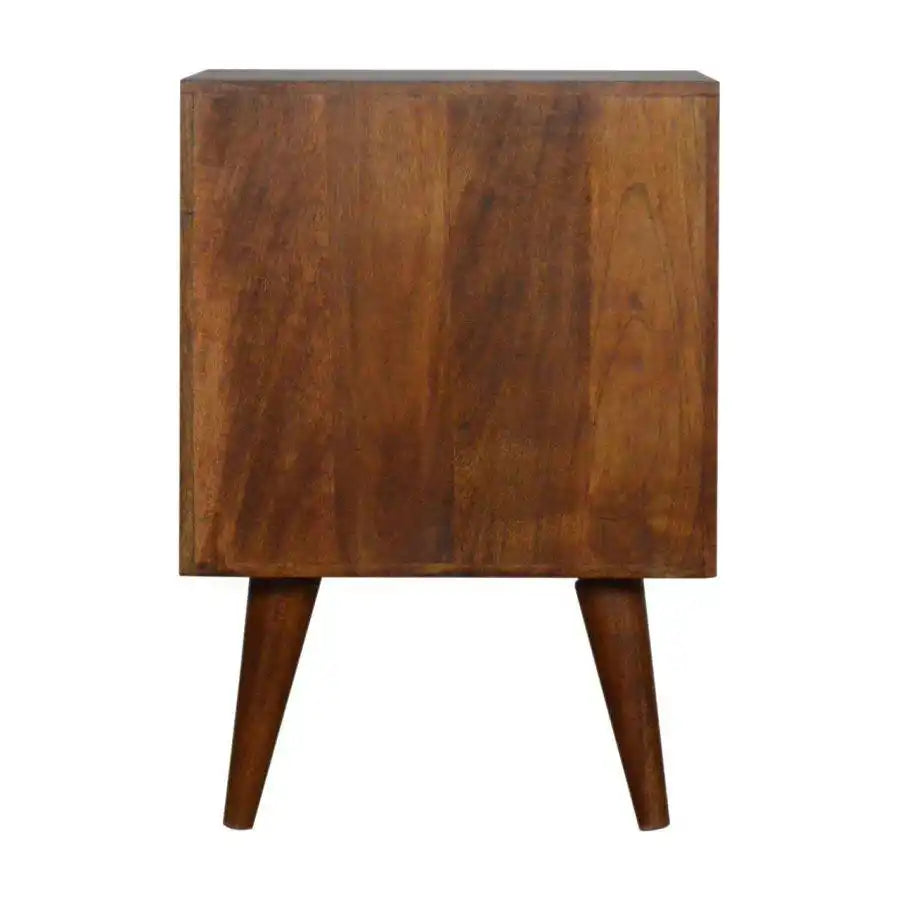 Patchwork Pattern Coffee Table in Chestnut-effect Mango Wood - Price Crash Furniture