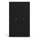 Pepe Black Wardrobe with 3 doors - Price Crash Furniture