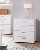 Pepe White 4 Drawer Chest of Drawers - Price Crash Furniture