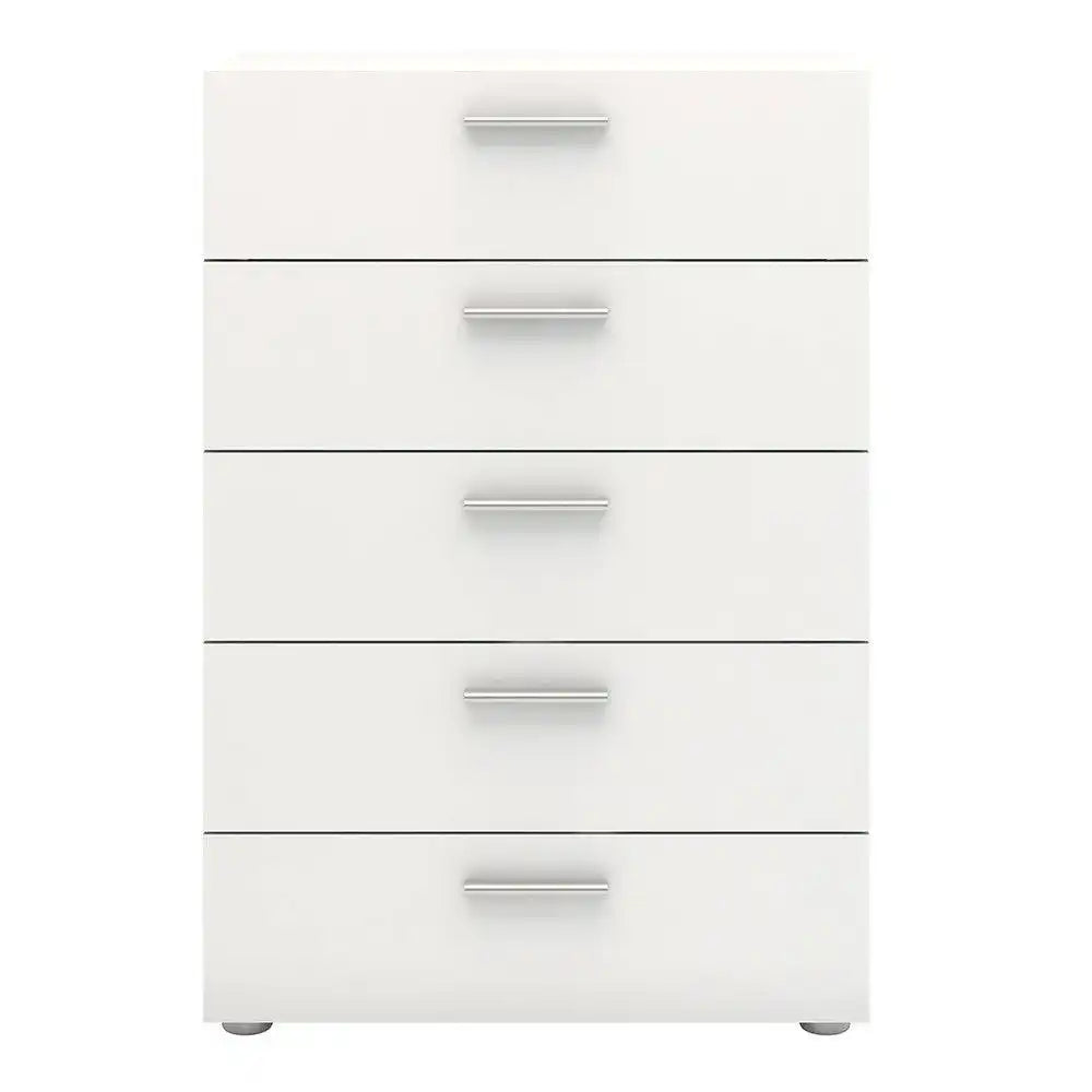 Pepe White 5 Drawer Chest of Drawers - Price Crash Furniture