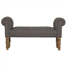 Petite Tweed Bedroom Bench - Price Crash Furniture