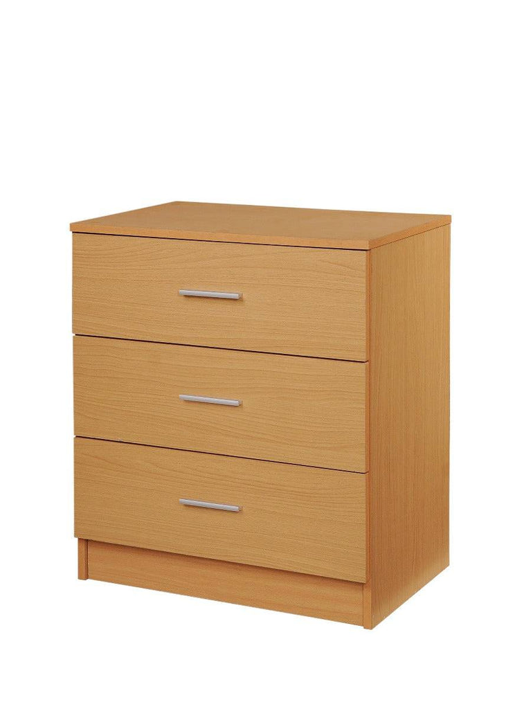 Rio Costa 3 Drawer Chest of Drawers in Beech by TAD - Price Crash Furniture