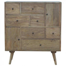 Scandinavian Styled Solid Wood Multi Drawer Cabinet - Price Crash Furniture