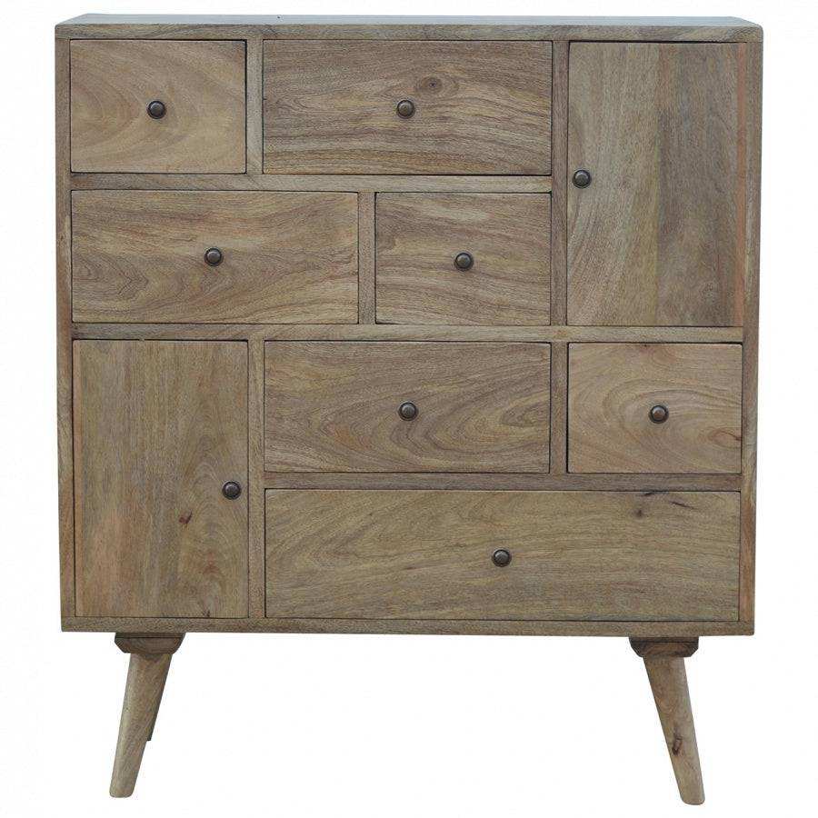 Scandinavian Styled Solid Wood Multi Drawer Cabinet - Price Crash Furniture