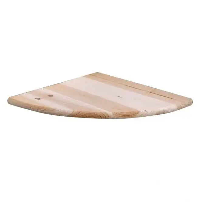 Simple and Natural Corner Wall Shelf 28.5cm 3-Pack in Solid Wood by Core - Price Crash Furniture