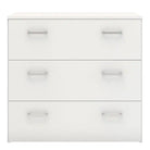Space 3 Drawer Chest Of Drawers In White - Price Crash Furniture