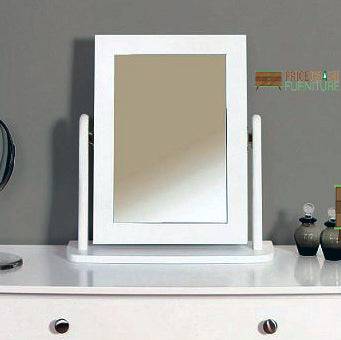 Steens Baroque Vanity Mirror in White - Price Crash Furniture