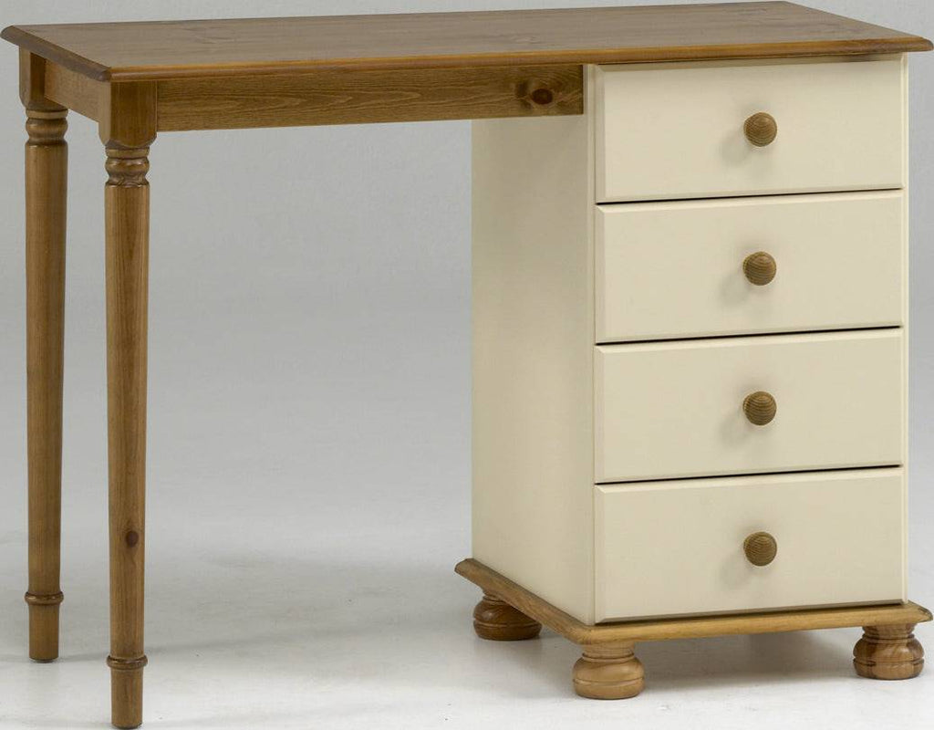 Steens Richmond Cream & Pine Dressing Table With 4 Drawers - Price Crash Furniture