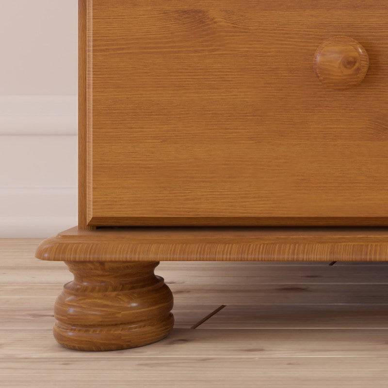 Steens Richmond Pine 3 Drawer Bedside Table / Cabinet - Price Crash Furniture