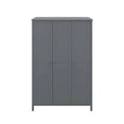 Steens Tromso 3 Door Wardrobe in Grey - Price Crash Furniture