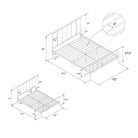 Stella Metal King Size Bed in Gold by Dorel - Price Crash Furniture