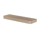 Trent Matt Oak 500x145mm Narrow Floating Shelf Kit by Core - Price Crash Furniture