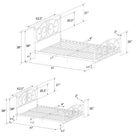 Victoria Metal UK King Size Bed (USA Queen Size) by Dorel - Price Crash Furniture