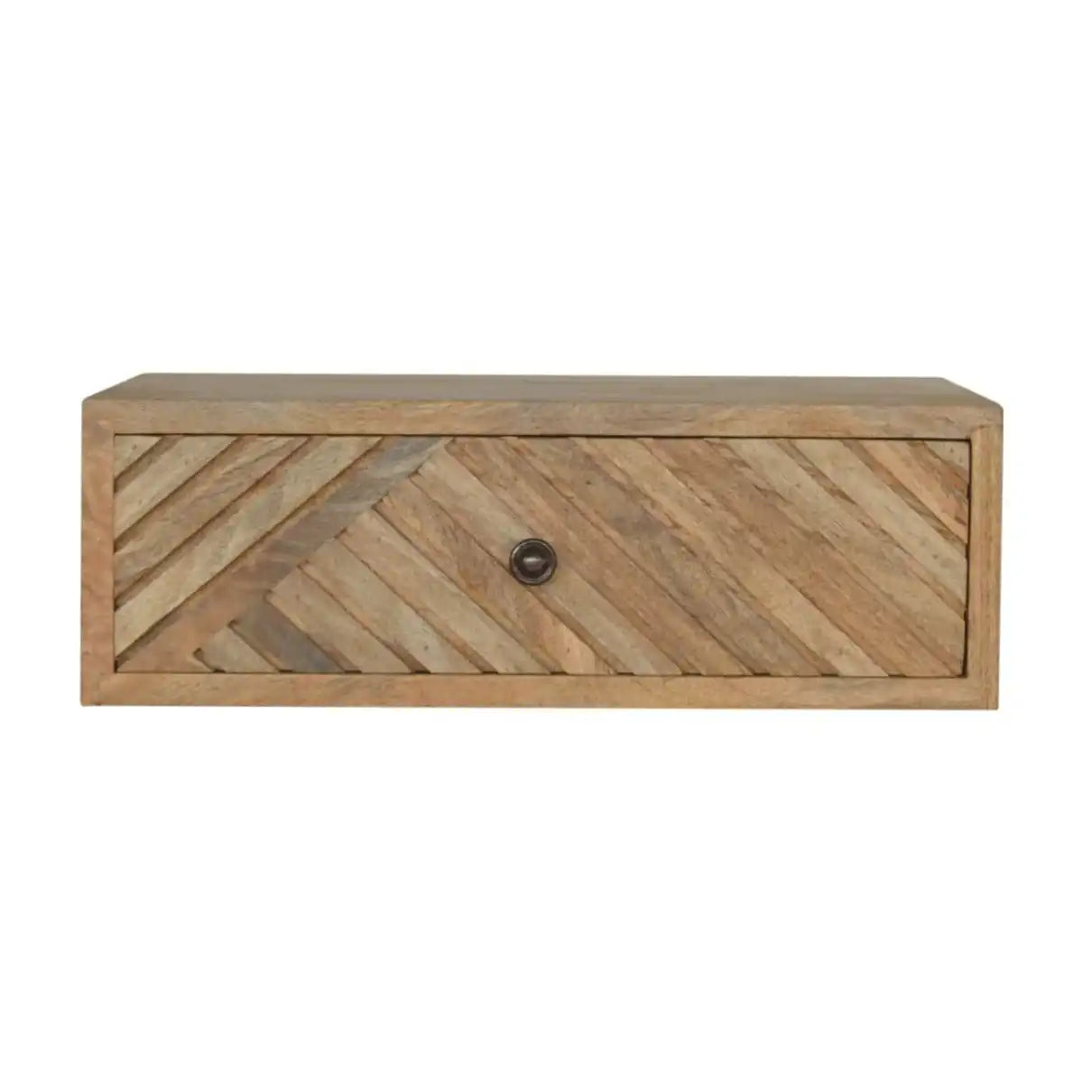 Wall Mounted Line Carving Bedside - Price Crash Furniture