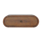 Wall Mounted Round Chestnut Bedside Cabinet Unit - Price Crash Furniture