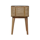 Woven Open Slot Bedside Table - Price Crash Furniture