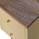 Yellow Hand Painted Bedside - Price Crash Furniture
