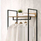 Zahra open wardrobe with 2 drawers in oak effect by TAD - Price Crash Furniture