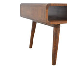 ArtHaus Collection Curved 1 Drawer Coffee Table - Price Crash Furniture