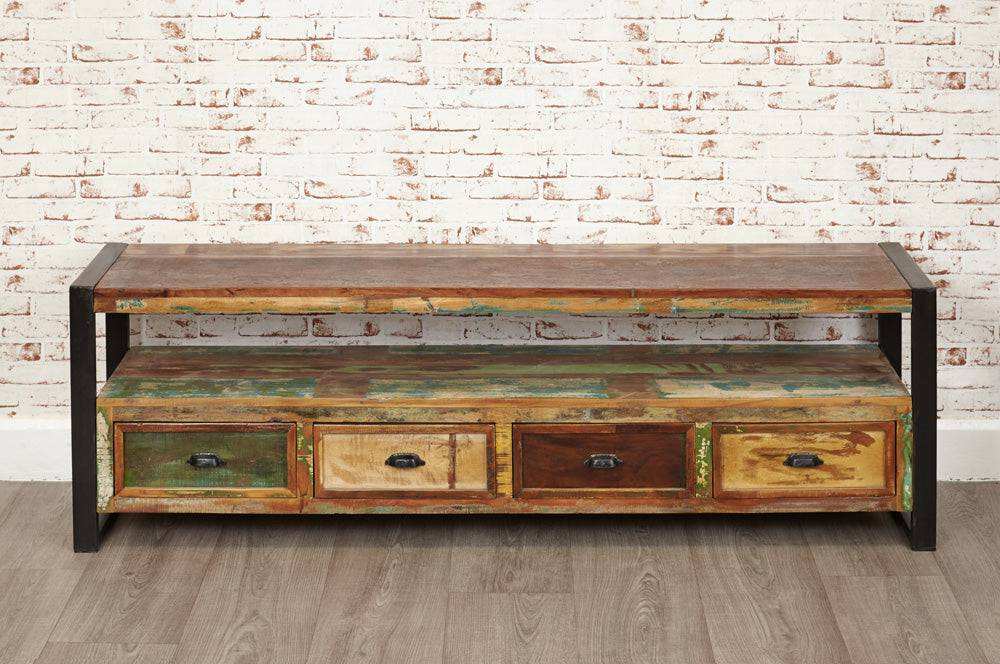 Baumhaus Urban Chic Open Widescreen Television Cabinet - Price Crash Furniture