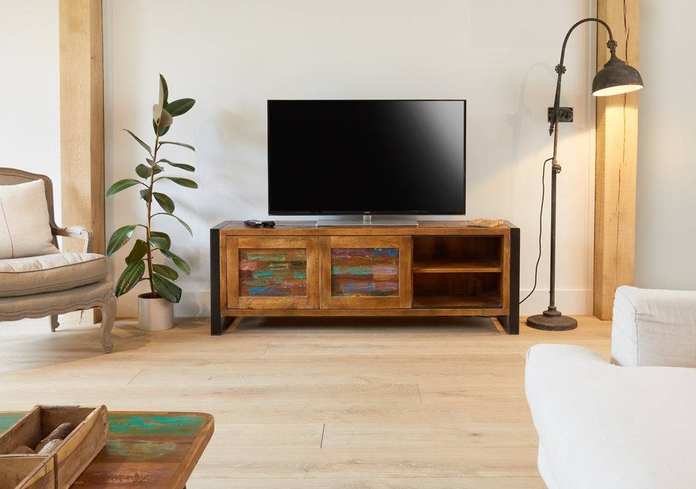 Baumhaus Urban Chic Widescreen Television Cabinet - Price Crash Furniture