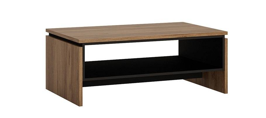 Brolo Coffee Table With Walnut And Dark Panel Finish - Price Crash Furniture