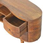 Chestnut Wave Entertainment Unit TV Stand - Price Crash Furniture