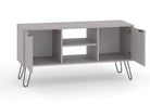 Core Products Augusta 2 Door Flat Screen TV Unit in Grey - Price Crash Furniture