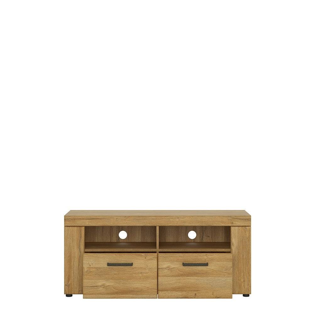 Cortina 2 Drawer TV Stand / Cabinet In Grandson Oak - Price Crash Furniture