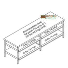 Elmwood 60 inch TV Stand in Distressed Grey Oak by Dorel - Price Crash Furniture