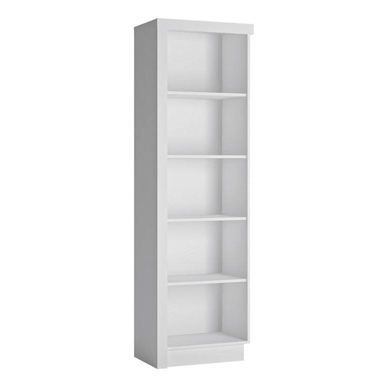 Lyon Bookcase (RH) in White High Gloss - Price Crash Furniture