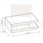 Lyon Designer Coffee Table in White High Gloss - Price Crash Furniture