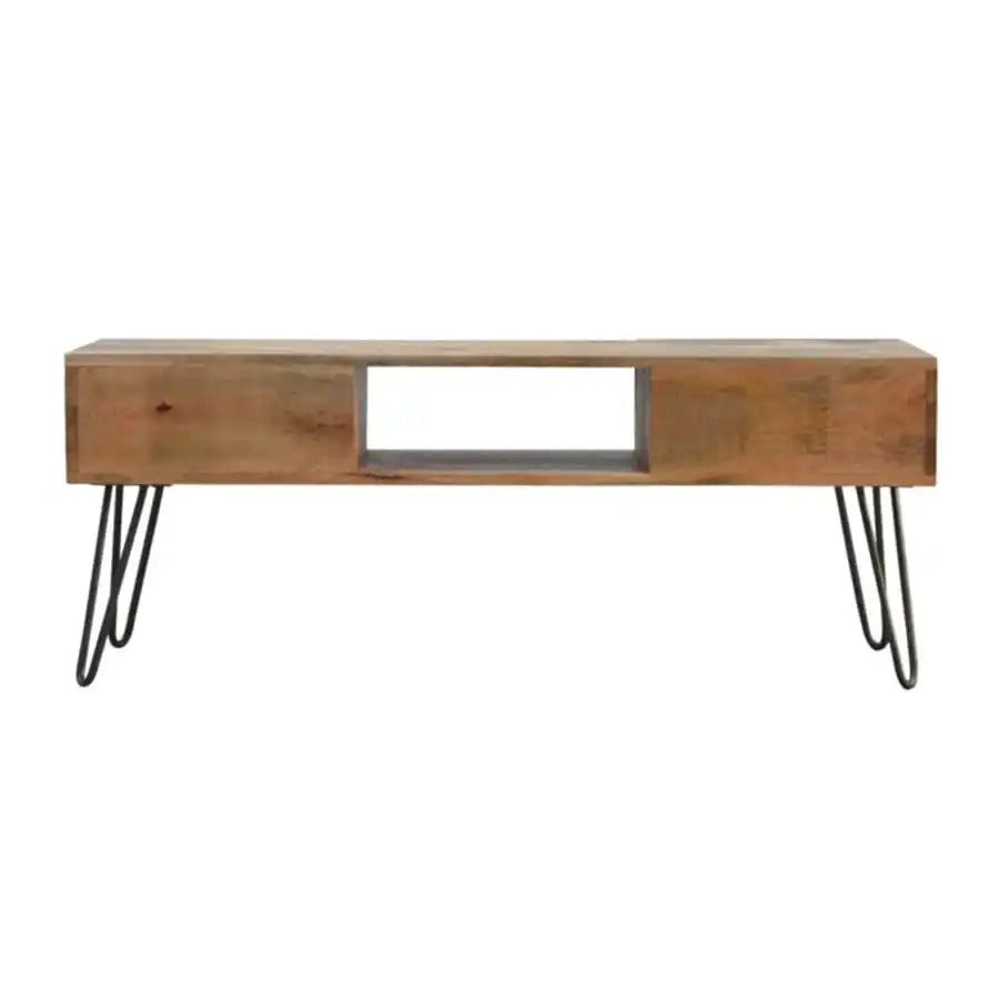 Media Unit With Iron Base - Price Crash Furniture