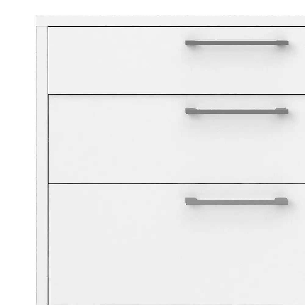 Prima Drawer Unit with 2 Drawers + 2 File Drawers in White - Price Crash Furniture