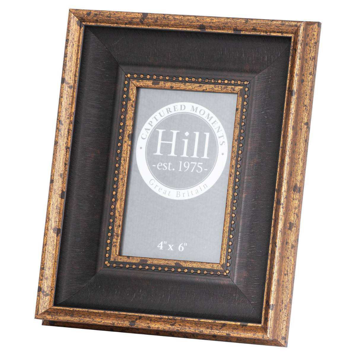 Black Antique Gold Beaded 4X6 Photo Frame - Price Crash Furniture