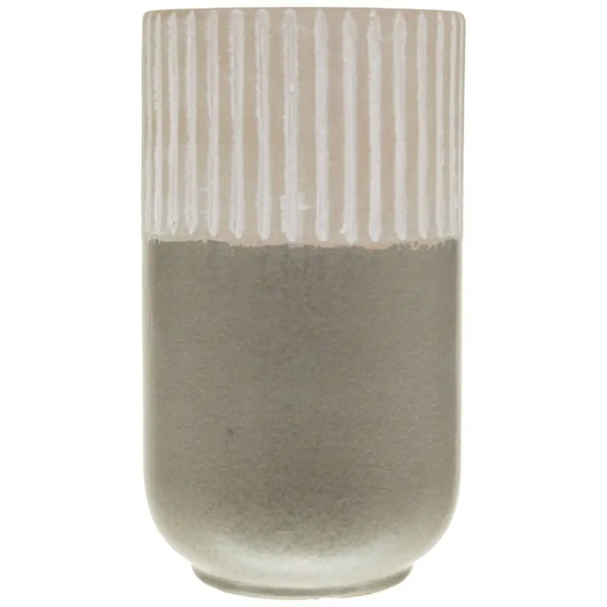 Mason Collection Grey Ceramic Straight Vase - Price Crash Furniture