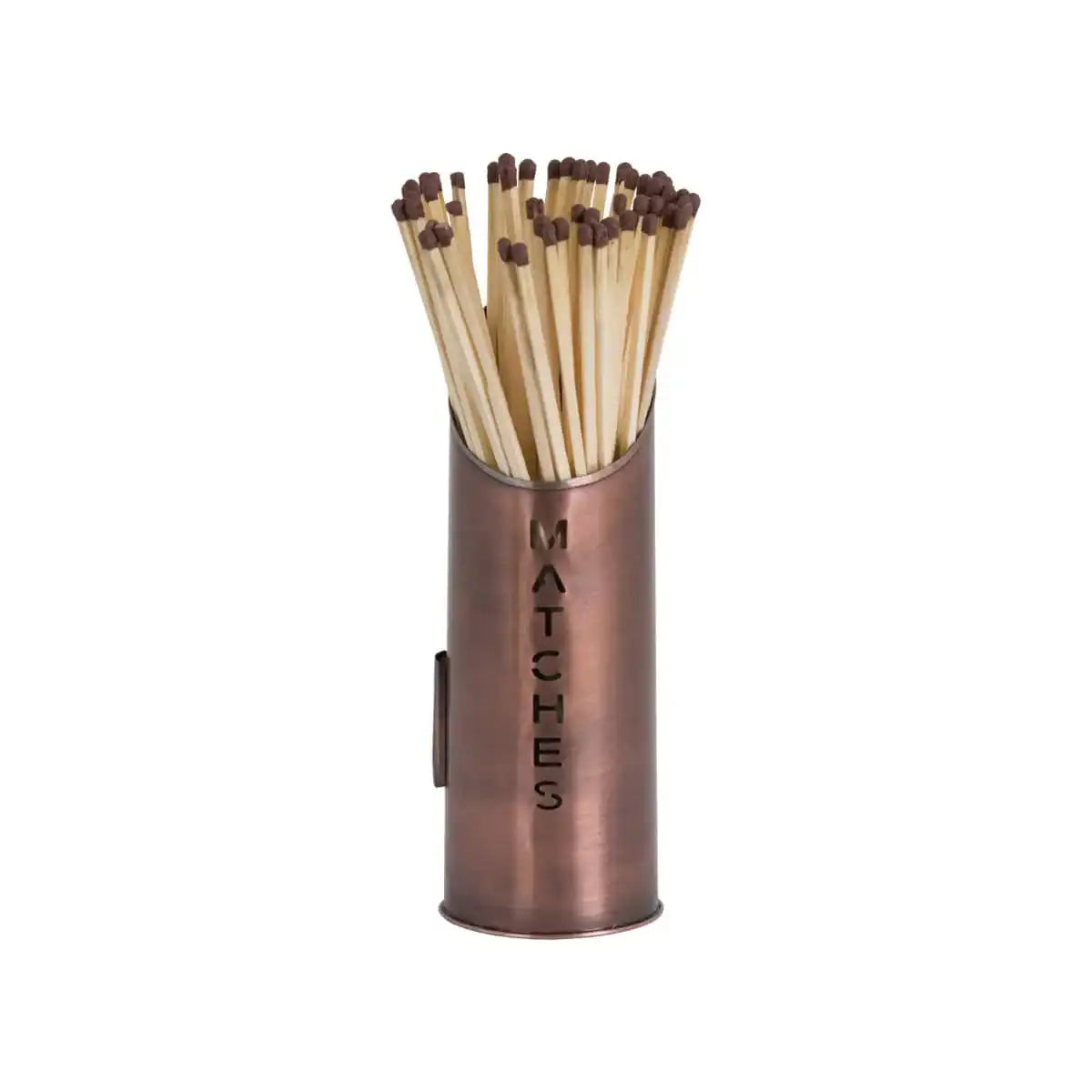 Copper Finish Logs And Kindling Buckets & Matchstick Holder - Price Crash Furniture