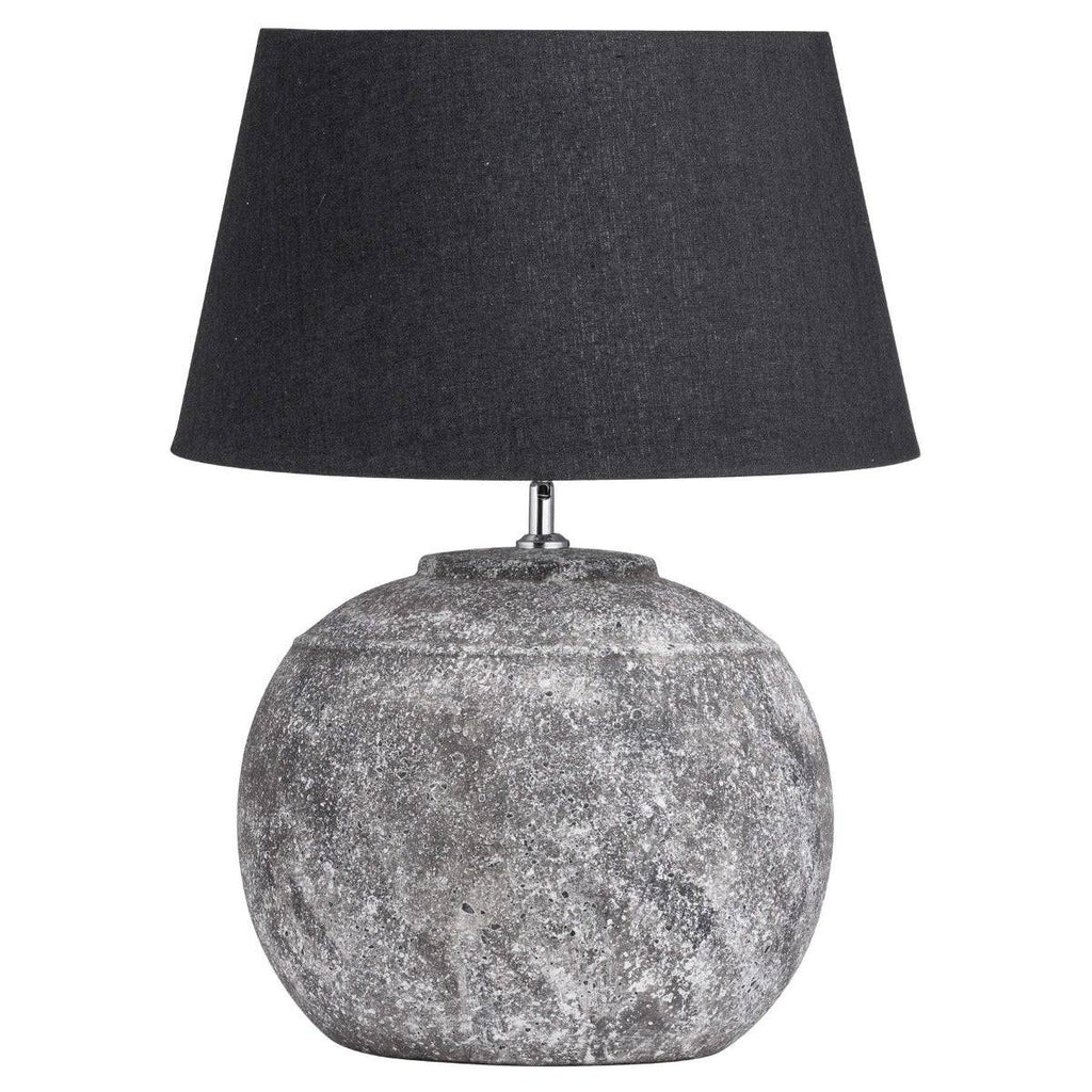 Regola Aged Stone Ceramic Table Lamp - Price Crash Furniture