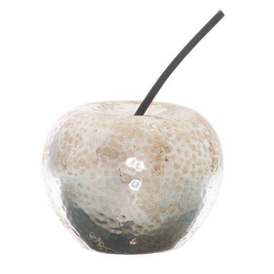 Small Silver Apple Ornament - Price Crash Furniture
