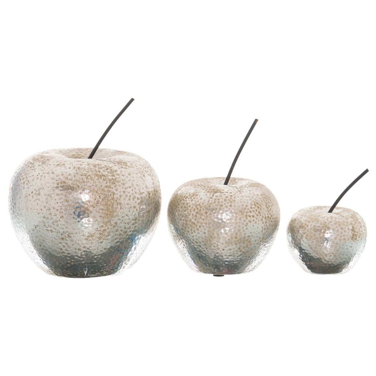 Small Silver Apple Ornament - Price Crash Furniture