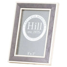 Silver Edged Grey Velvet 4X6 Photo Frame - Price Crash Furniture